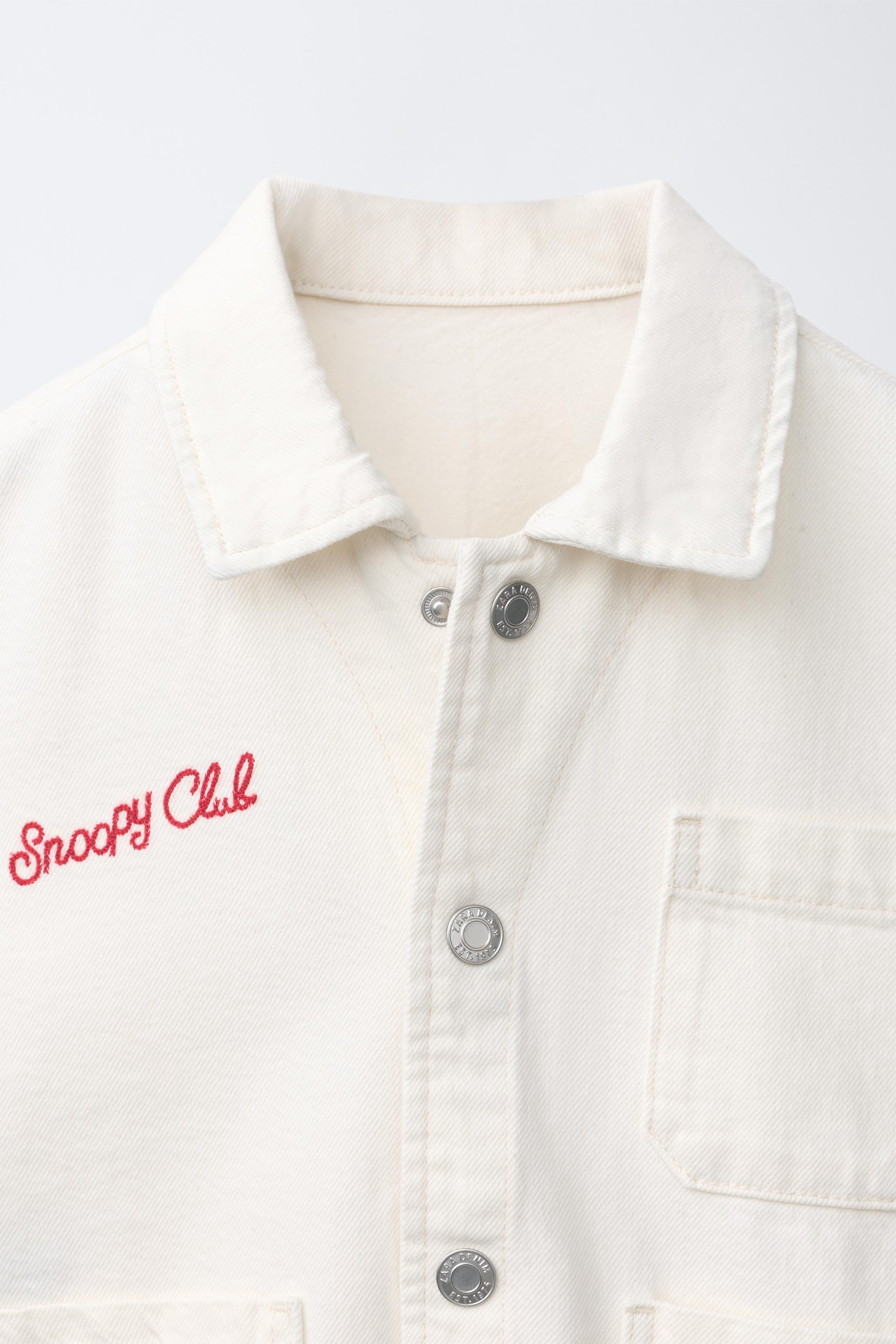 SNOOPY PEANUTS™ TWILL OVERSHIRT | Zara US