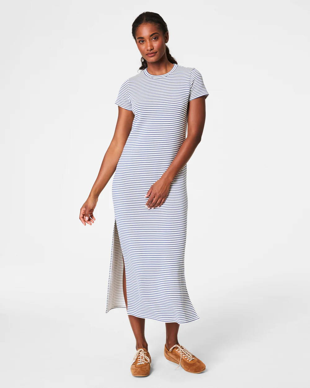 SPANX® AirEssentials Striped Maxi T-Shirt Dress | Spanx