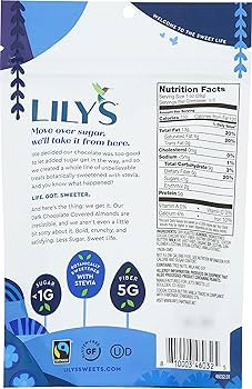 Lily's Sweets, Dark Chocolate Covered Almonds, 3.5 Ounce | Amazon (US)