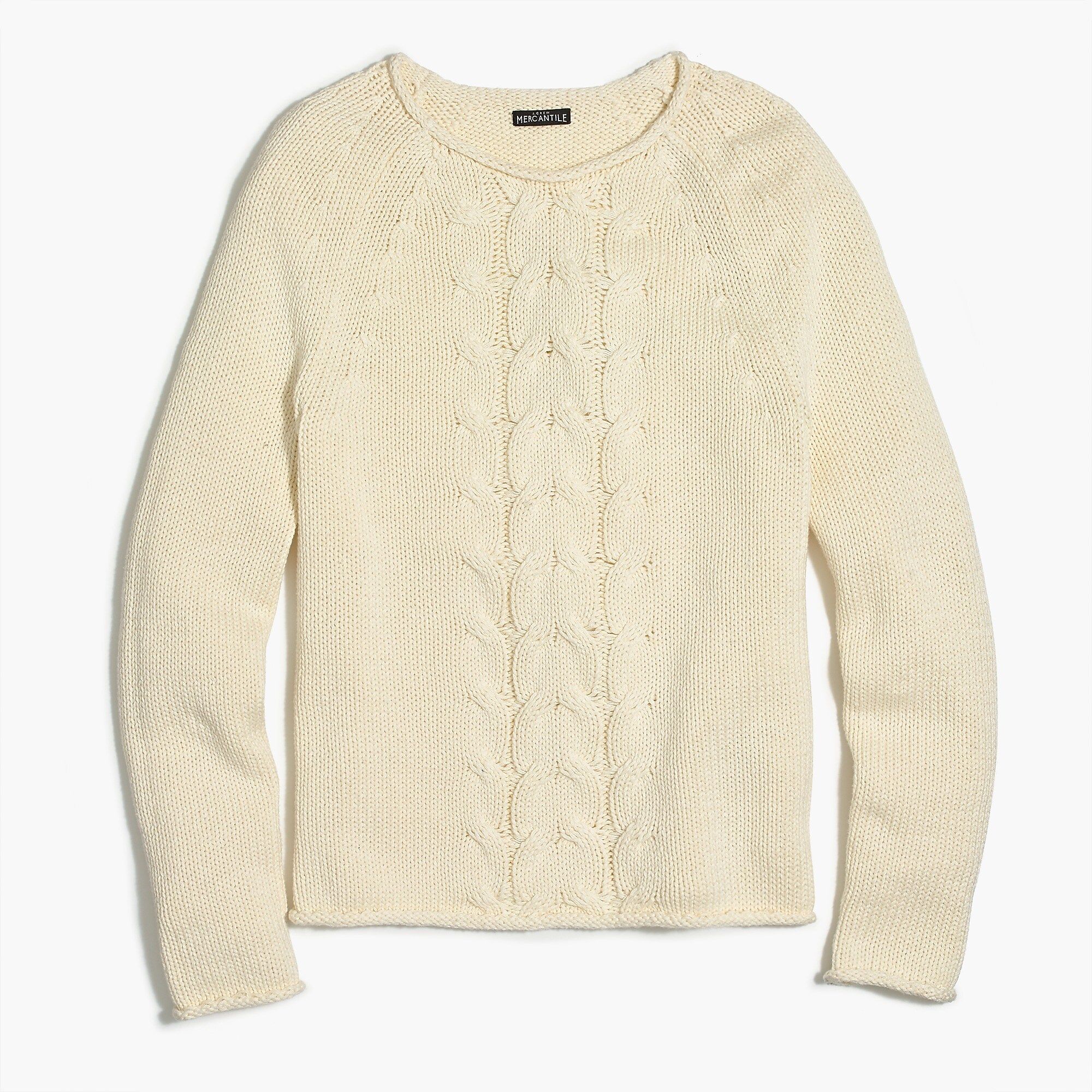 Cable-knit rollneck sweater | J.Crew Factory