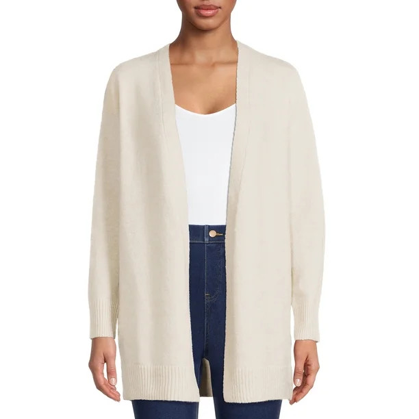 Time and Tru Women's Open Cardigan - Walmart.com | Walmart (US)