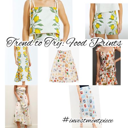 On trend and oh so chic?!  Food on your clothes (print style that is!) from pastas to lemons to cherries that pop- these picks are good enough to eat! #investmentpiece 

#LTKOver40 #LTKStyleTip #LTKSeasonal