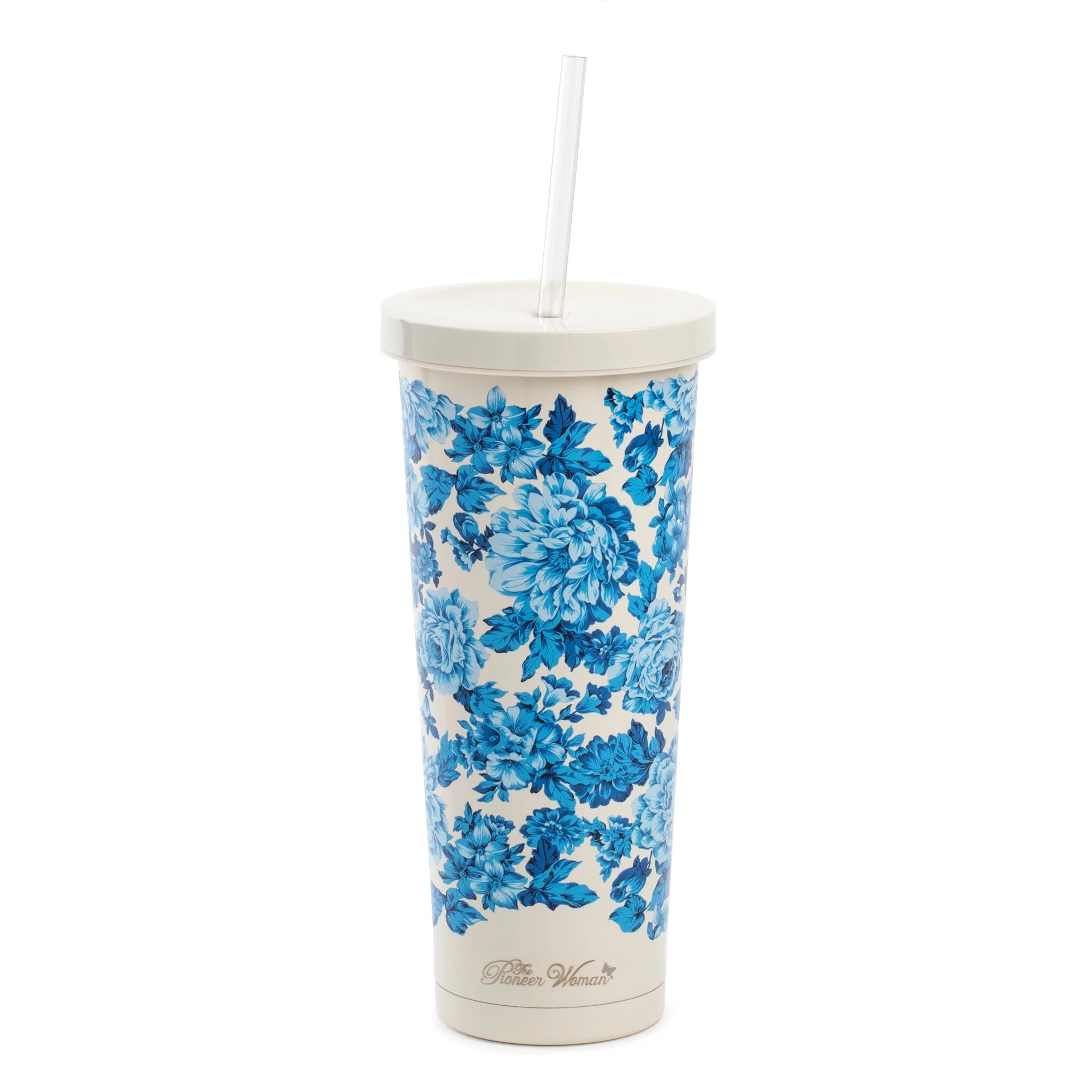 The Pioneer Woman Heritage Floral 24-Ounce Double Wall Vacuum Insulated Stainless Steel Tumbler | Walmart (US)