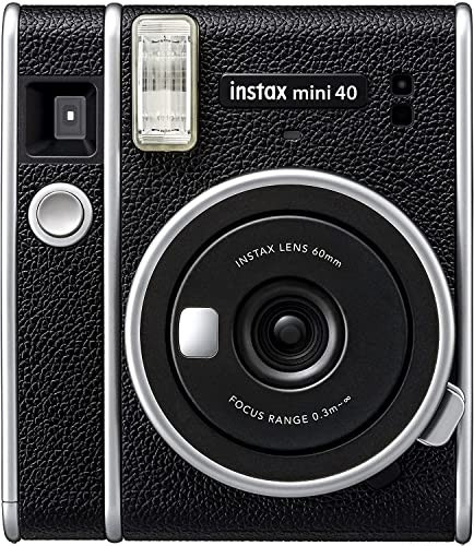 Fujifilm Instax Mini 40 Instant Film Camera with Built-in Selfie Lens, Auto Exposure, Auto Shutter Speed, Easy to Use, Stylish and Classic Design Polaroid Cameras for Pro or Beginners (Renewed) | Amazon (US)