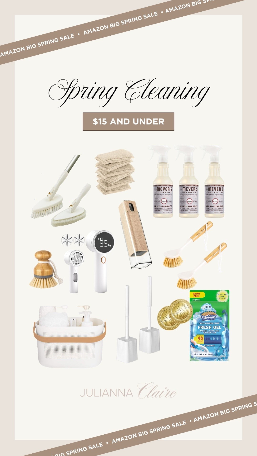 Amazon big spring deals on spring cleaning essentials $15 and under! 

#LTKSaleAlert #LTKHome