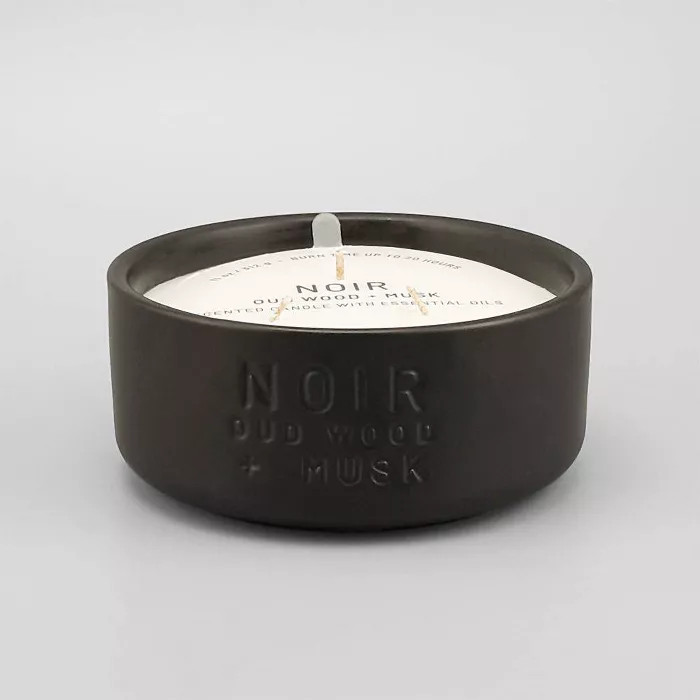 11oz Ceramic Jar 3-Wick Candle Noir - Oud Wood & Musk - Project 62™ | Target