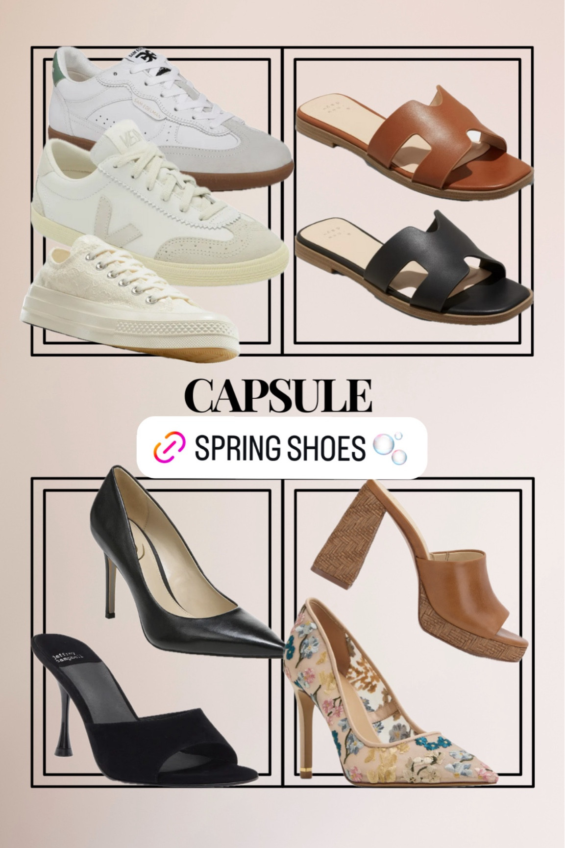 Capsule wardrobe spring shoes 

#LTKShoeCrush #LTKSeasonal #LTKStyleTip