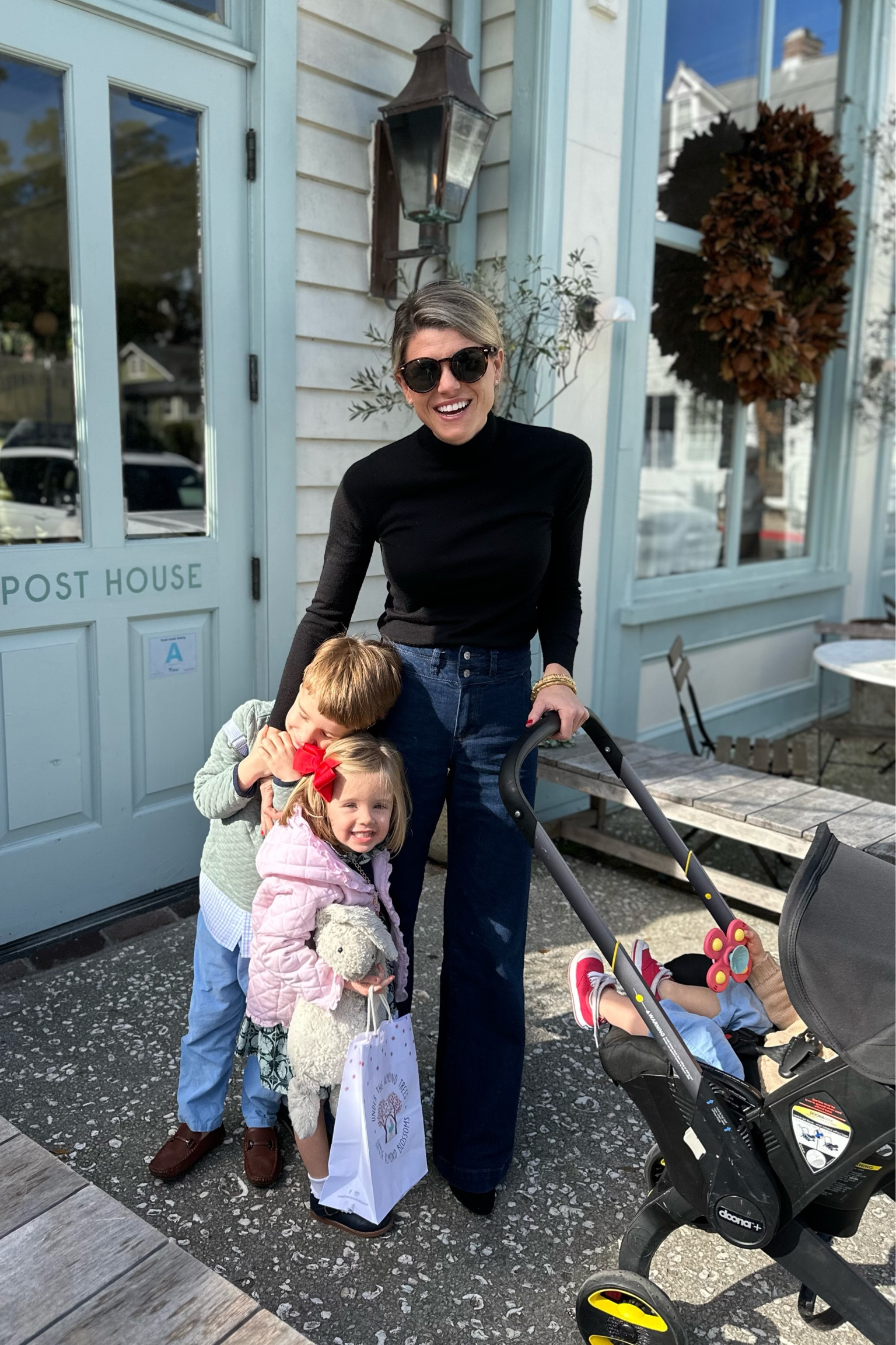 Brunching with my babies 

Jeans are amazing! Super high-waisted and flattering. And of course, the Doona. Best purchase in 2023!

#jeans #stroller #babymusthaves

#LTKbump #LTKfamily #LTKtravel