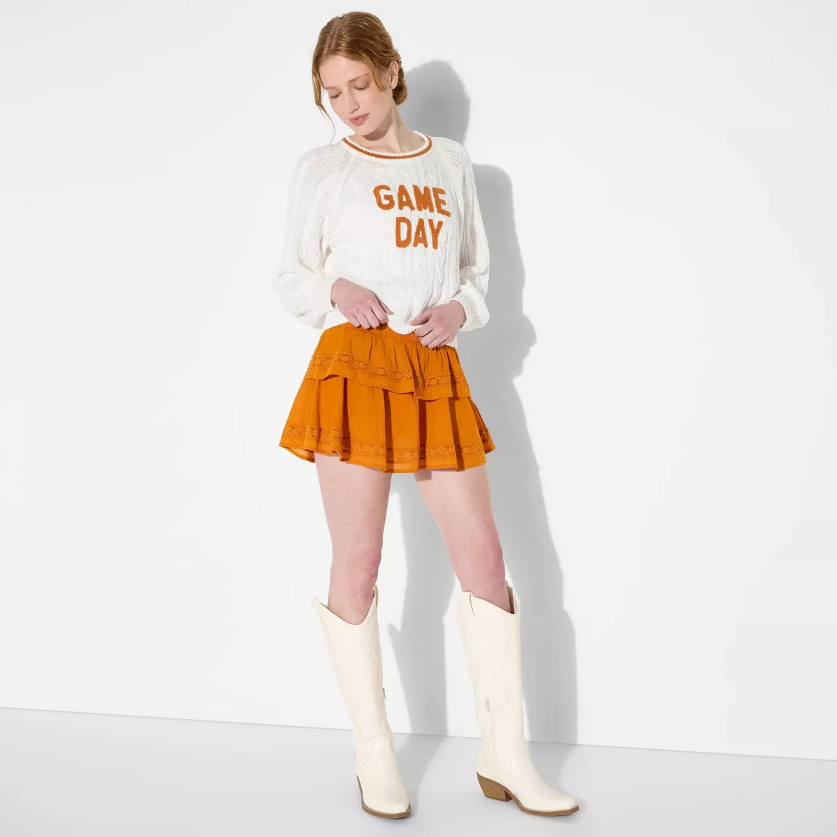 Women's Game Day Tiered Ruffle A-Line Skort - Wild Fable™ | Target