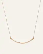 14k Gold Hammered Curve Necklace | Quince