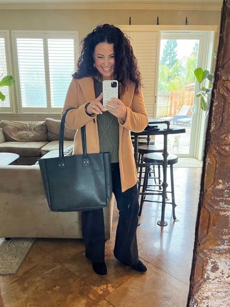 Happy Monday! I don’t know if I can go a full week without a black and tan combo! My curve love flare jeans are on sale. I’m wearing a 27xs for reference. 

Teacher outfit
Winter workwear 
Petite style 

#LTKover40 #LTKsalealert #LTKworkwear