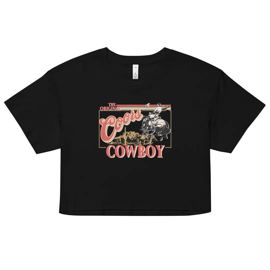 Coors and Cowboys Crop Top | Etsy (US)