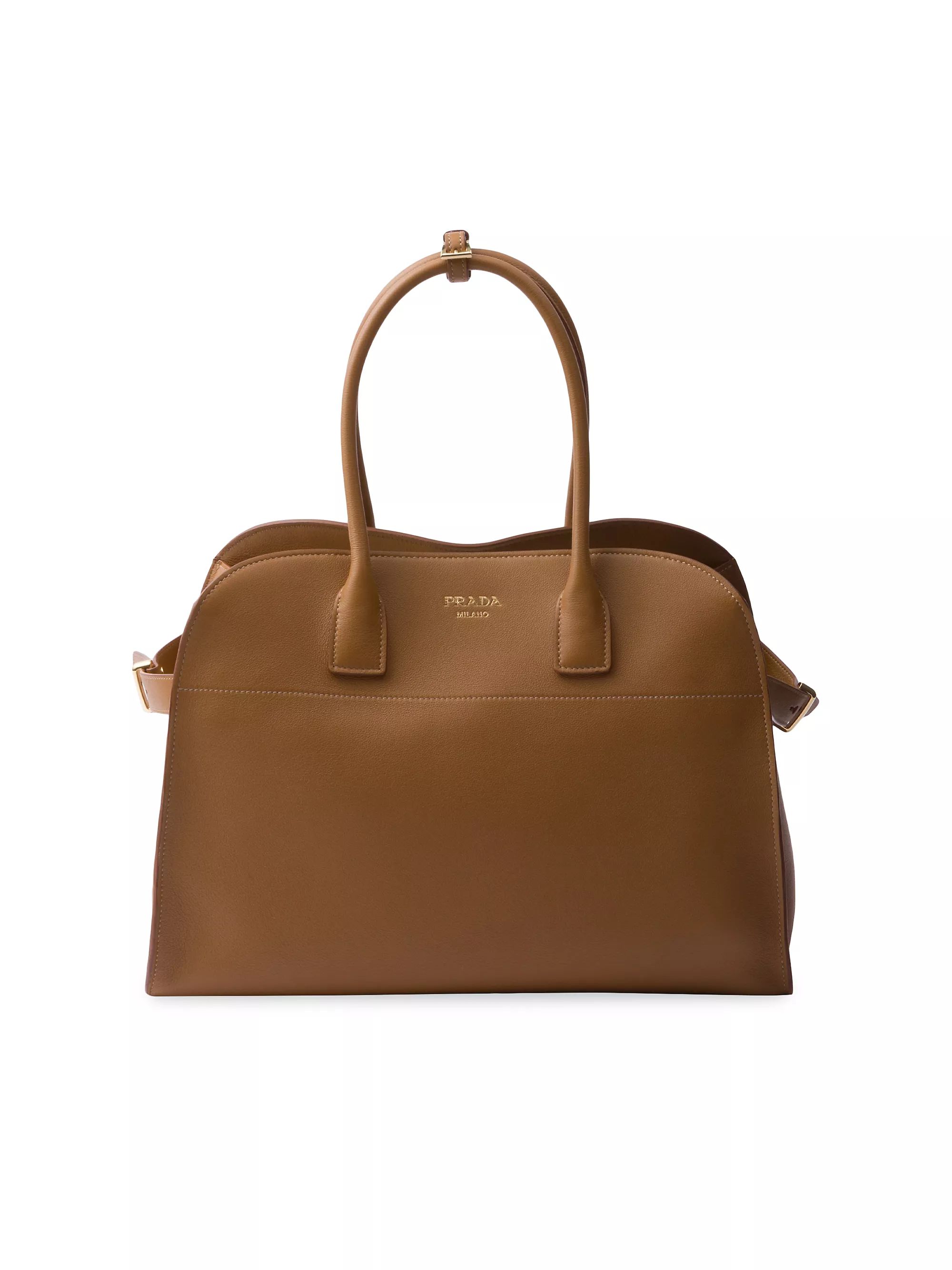 Large Leather Tote Bag with Buckles | Saks Fifth Avenue
