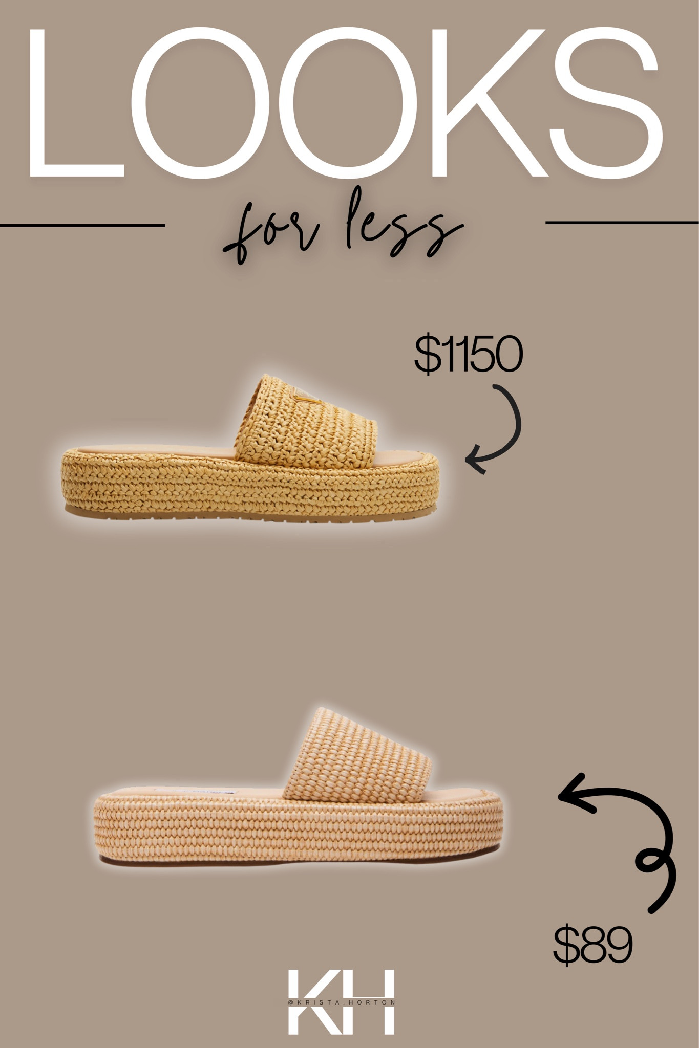 Looks for LESS!!! Such a good look alike!! 

Women’s shoes, women’s sandals. Women’s slides, flatforms, look alike 

#LTKshoecrush #LTKitbag #LTKstyletip