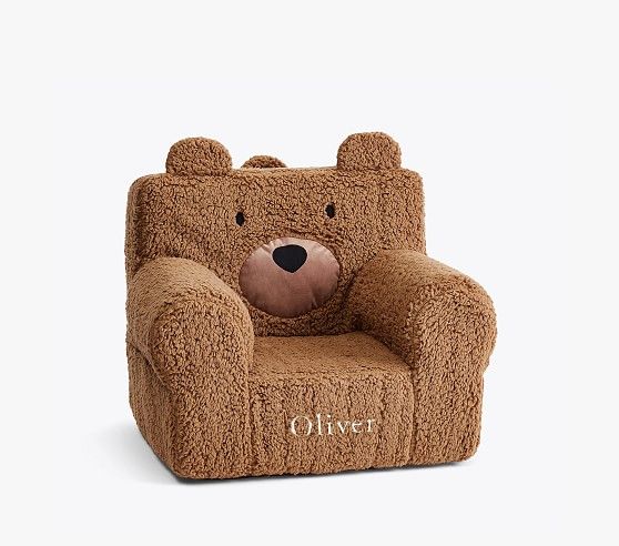 My First Caramel Sherpa Bear Anywhere Chair® | Pottery Barn Kids