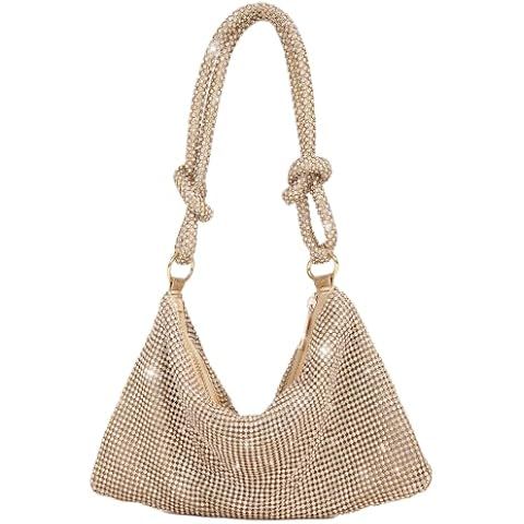 Rhinestone Handbag Purses for Women Girls Chic Evening Purse Shiny Hobo Bags Travel Vacation Gift... | Amazon (US)