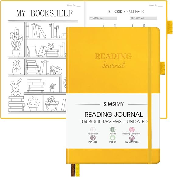 Reading Journal with 104 Book Reviews, Book Journal for Book Lovers & Readers - Book Reviews & Re... | Amazon (US)