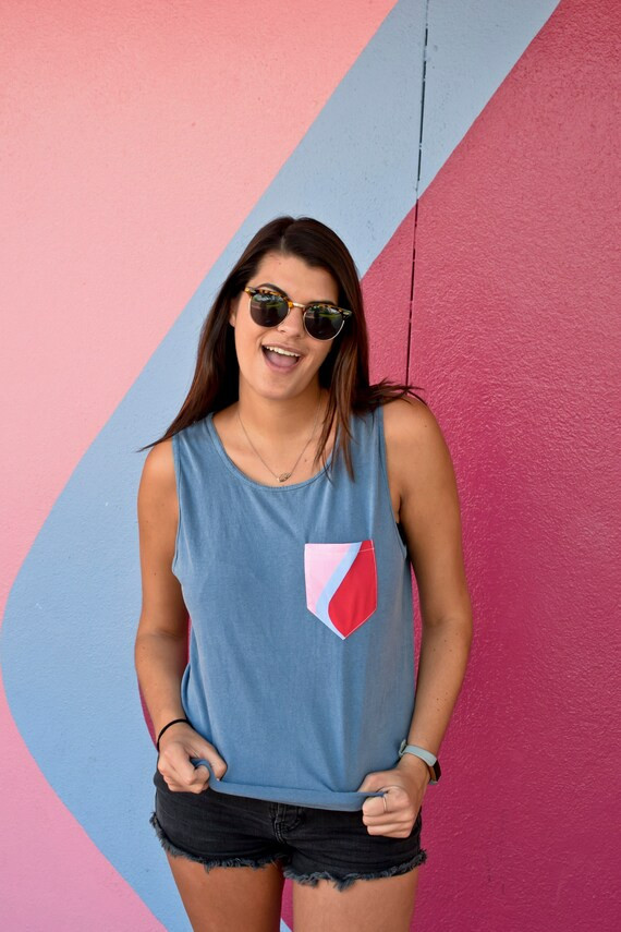 Epcot Bubble Gum Wall Pocket Tank - Etsy | Etsy (US)