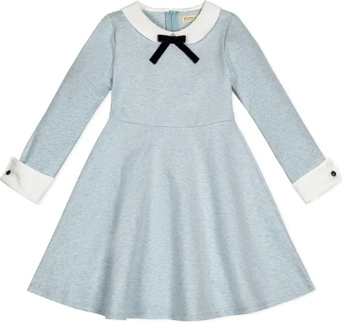 Hope & Henry Girls' French Look Ponte Dress with Bow, Toddler | Nordstrom | Nordstrom