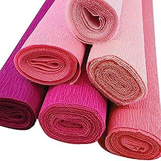 Just Artifacts 70g Premium Crepe Paper Rolls - 8-Feet Length/20-Inch Width (5pcs, Color: Shades o... | Amazon (US)