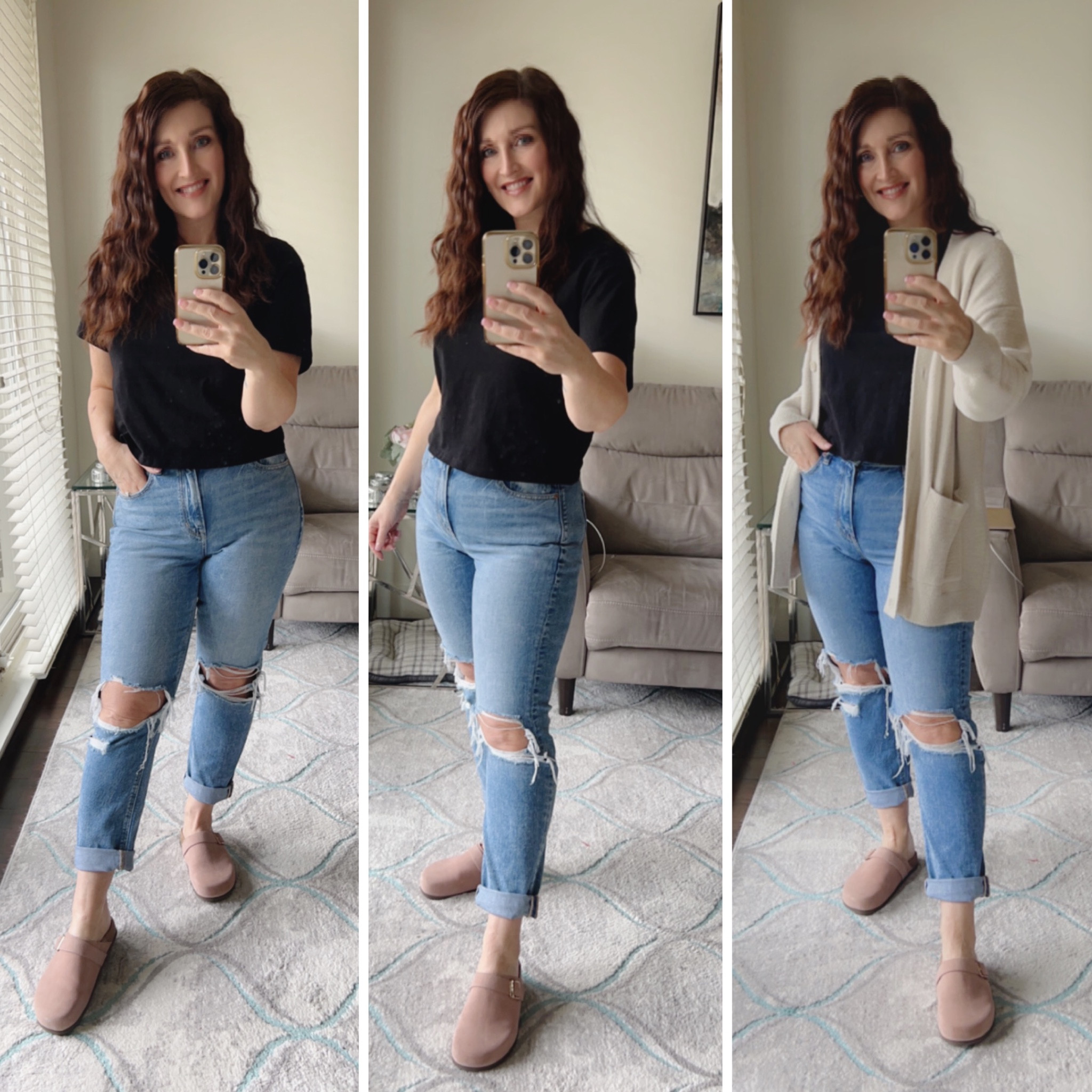 OOTD  
Cardigan is last year from Aritzia, it’s from the brand wilfred free. And I got these clogs from Aldo last year as well. 🙂❤️. But Walmart has some great options  

#LTKfit #LTKshoecrush #LTKFind