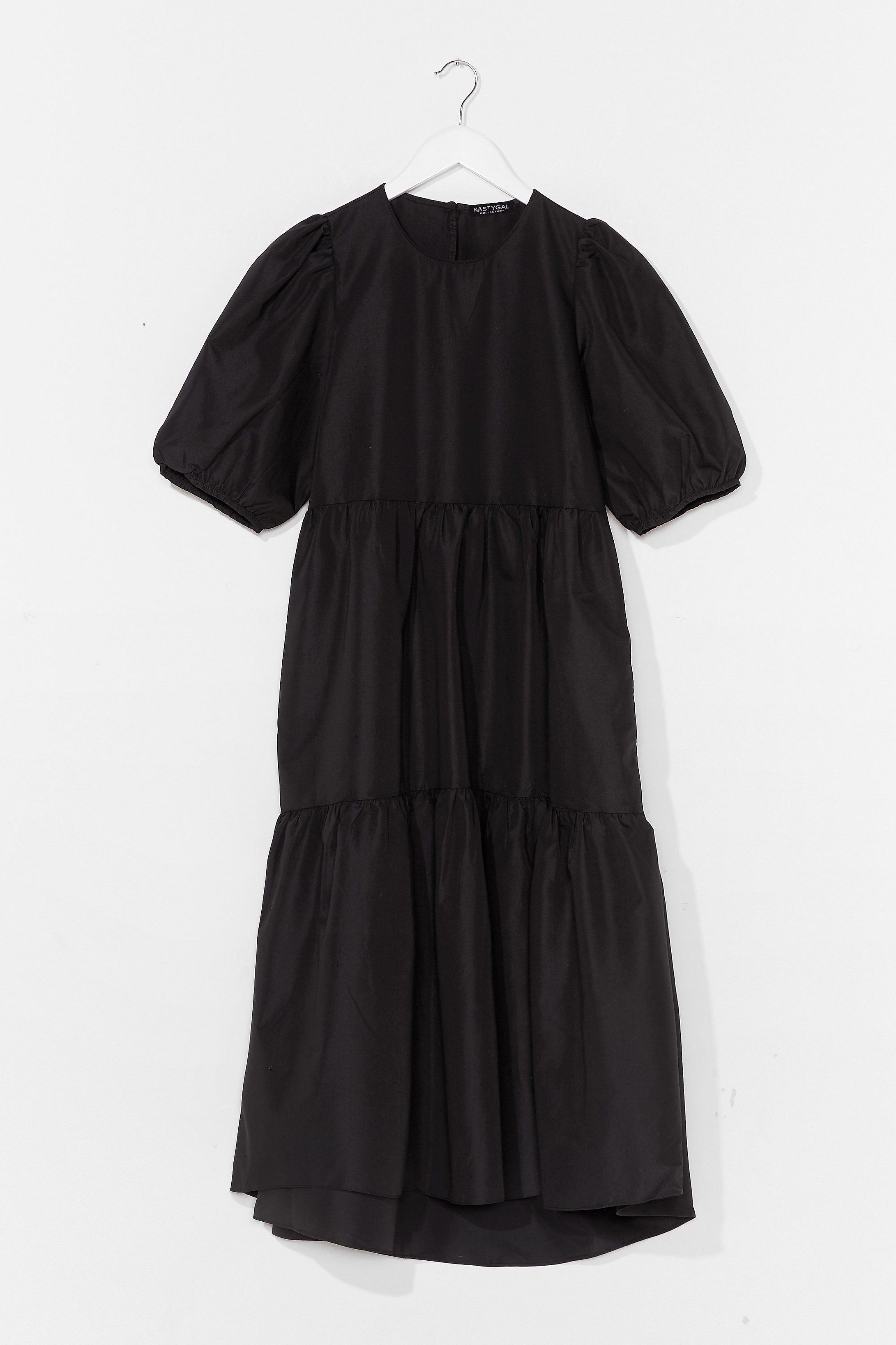 Smock It to 'Em Puff Sleeve Midi Dress | NastyGal (US & CA)