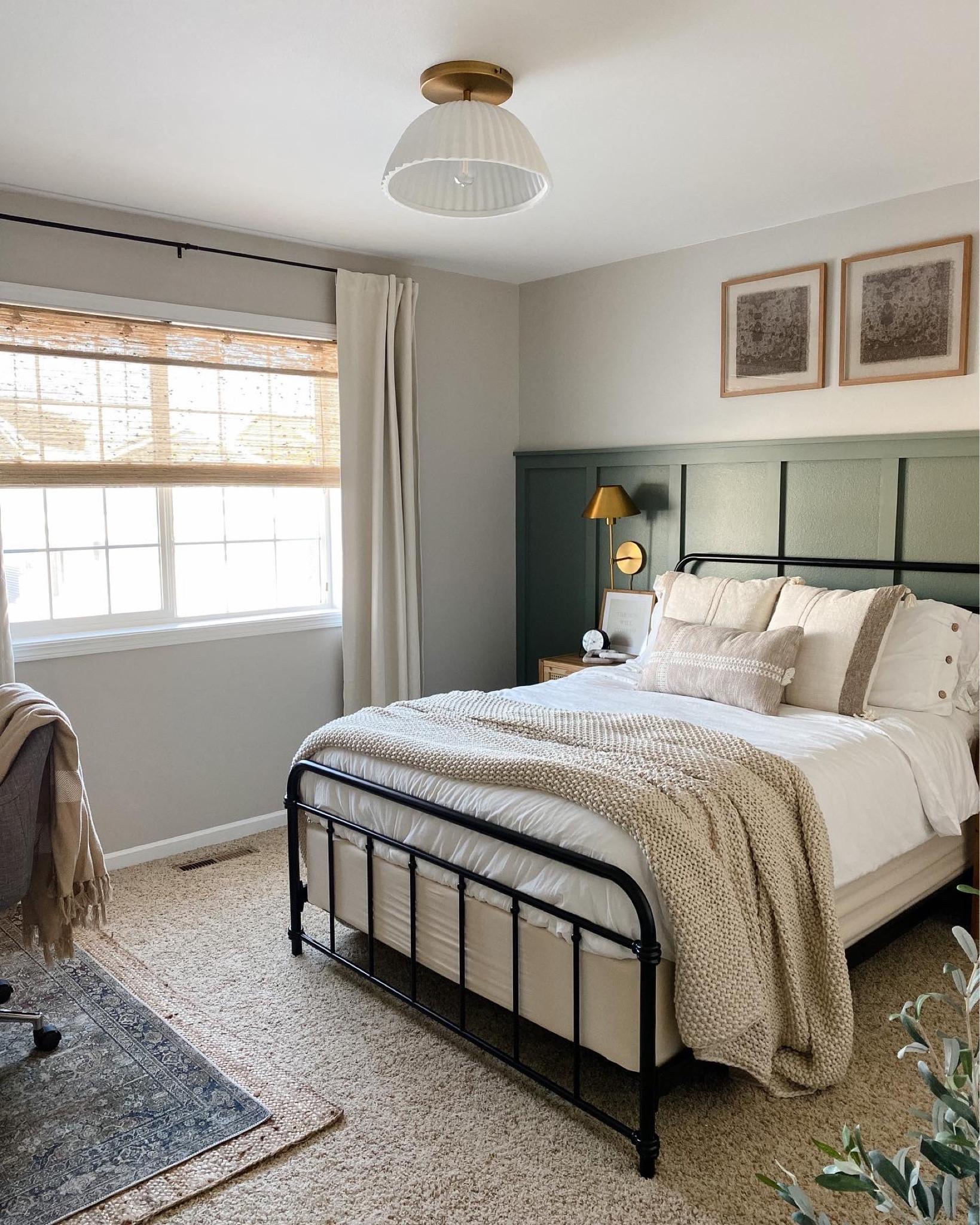 Guest bedroom makeover. Neutral bedroom. Black metal bed frame. Studio McGee target. Cozy bedroom. 

#LTKstyletip #LTKhome