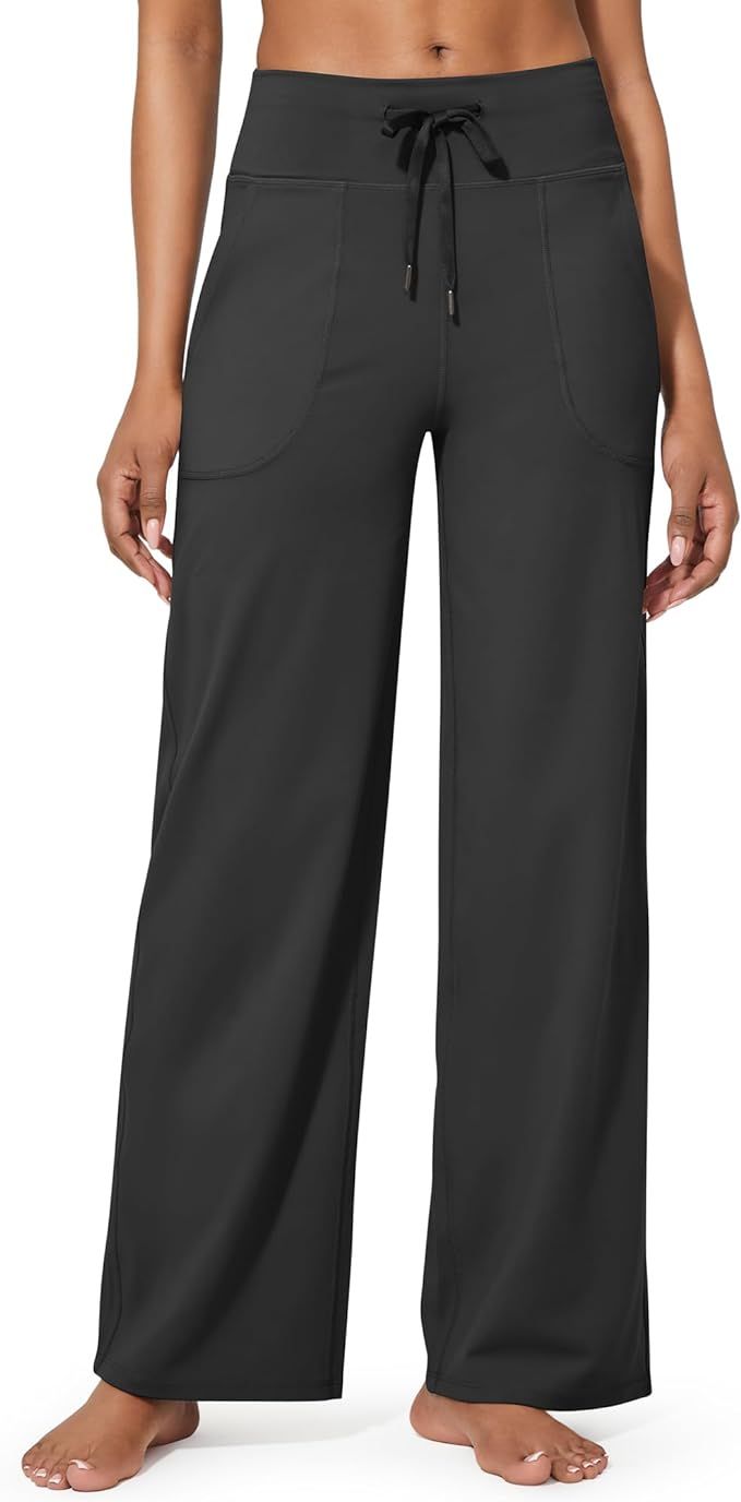 G4Free Wide Leg Pants for Women Yoga Pants High Waist Sweatpants with Pockets Stretch Lounge Pant... | Amazon (US)