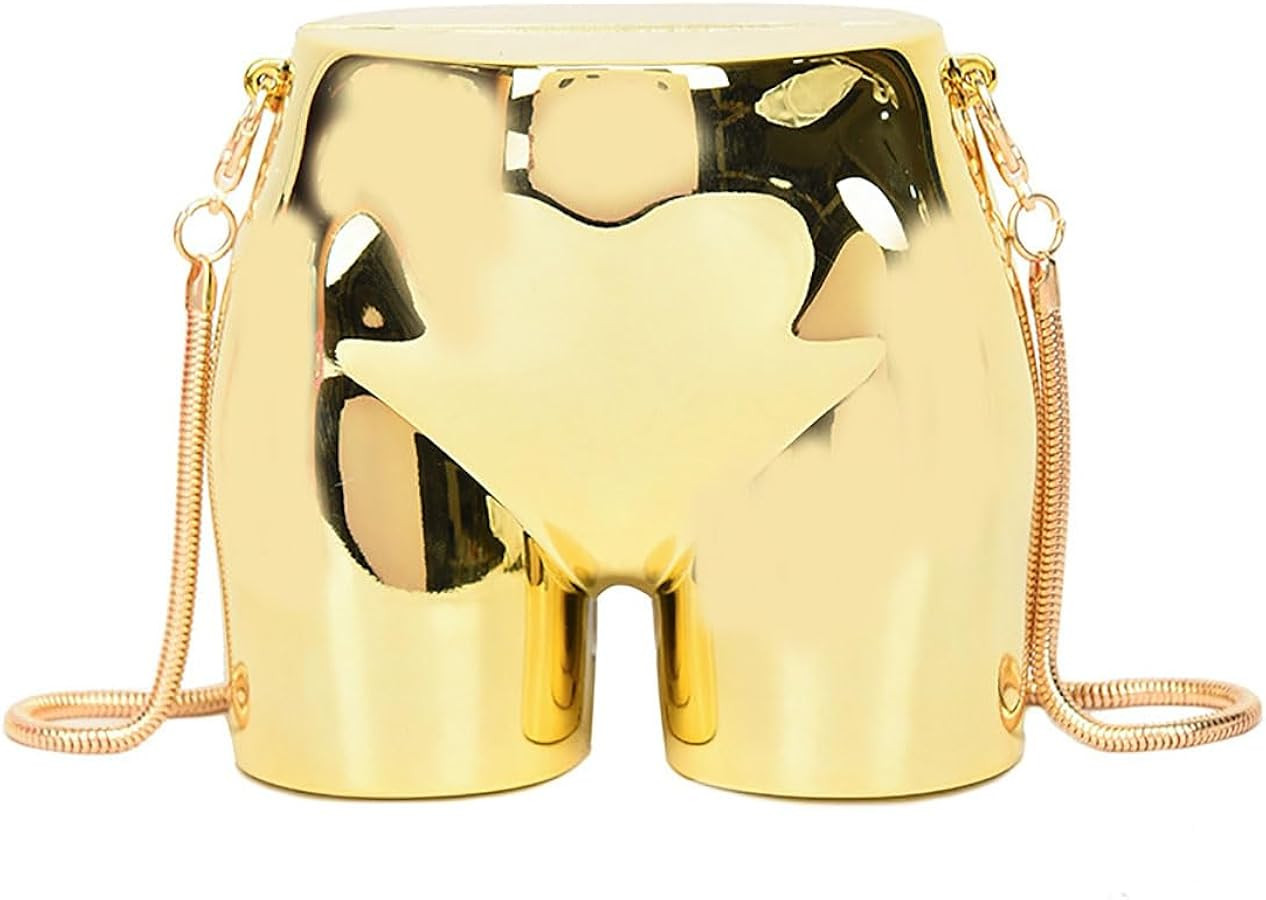 Mini Evening Bag for Women Novelty Hip Shaped Purse Handbag Acrylic Cluth Crossbody Purse | Amazon (US)