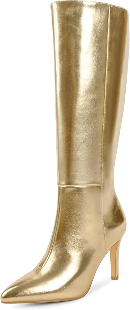 Modatope Knee High Boots Women Tall Boots Pointed Toe Stiletto High Heel Side Zipper Long Boots f... | Amazon (US)