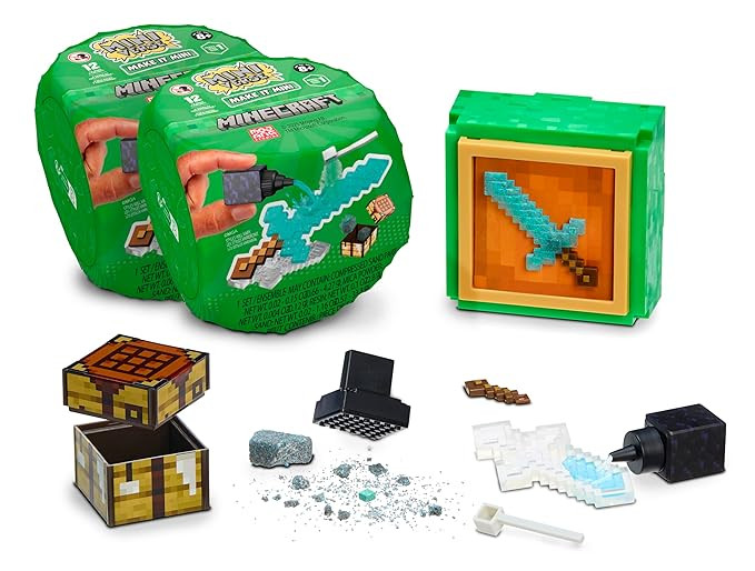 MGA's Miniverse Make It Mini Minecraft (2 Pack)- MGA's Miniverse, Crafting, Mining, Pixel, Tools,... | Amazon (US)
