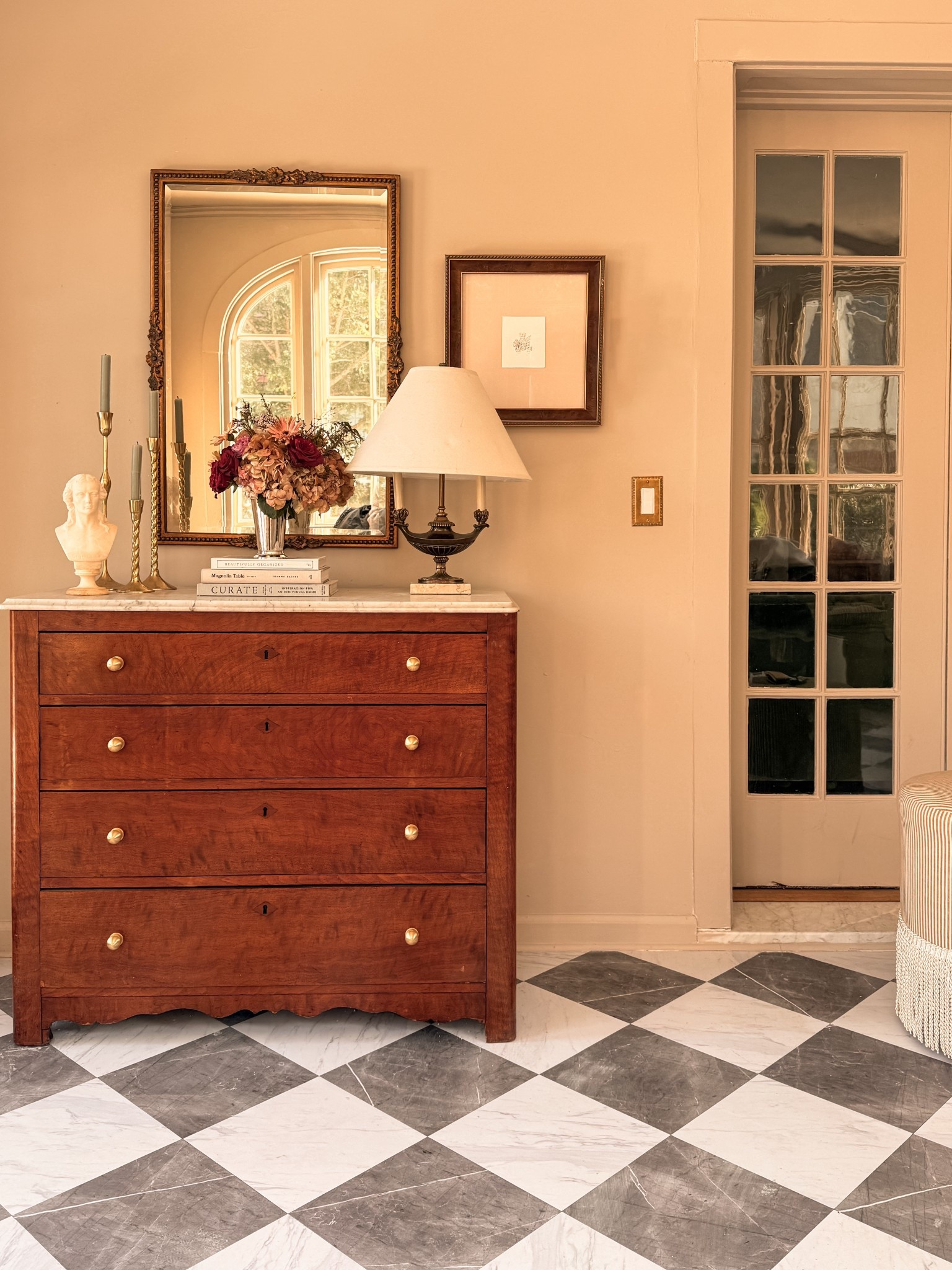 Entryway styling, and a vintage dresser to hide the clutter!

#LTKHome #LTKmomlife
