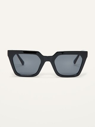 Gender-Neutral Black Angular Sunglasses for Adults | Old Navy (US)