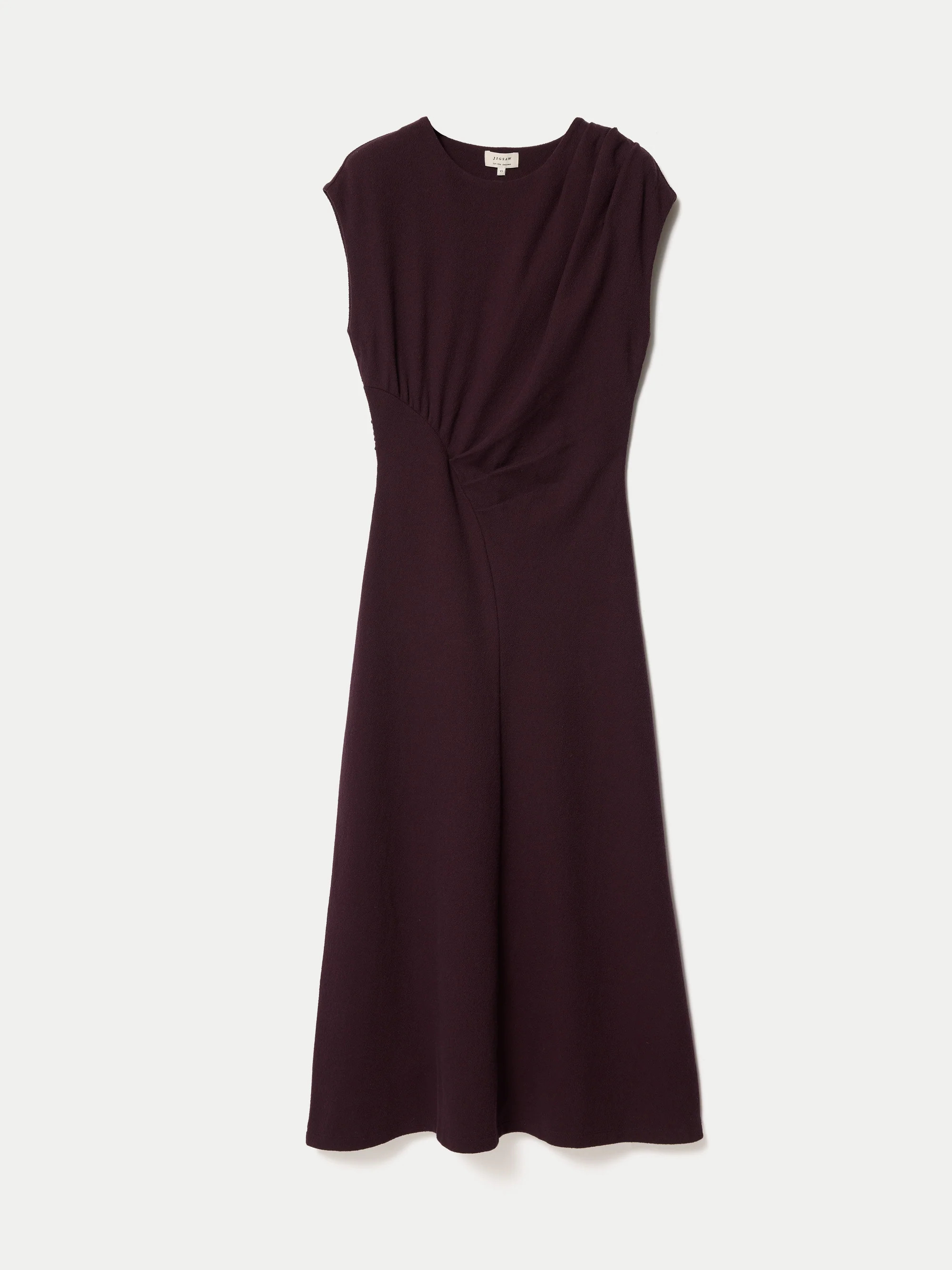 Ruched Seam Jersey Dress | Purple | Jigsaw (UK)