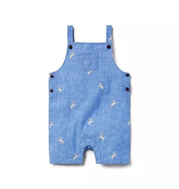 Baby Dog Linen-Cotton Overall | Janie and Jack