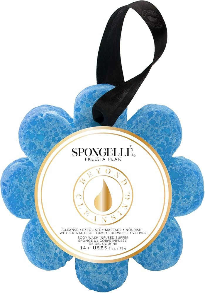 SPONGELLÉ Wild Flower Body Wash Infused Buffer, Freesia Pear | Amazon (US)