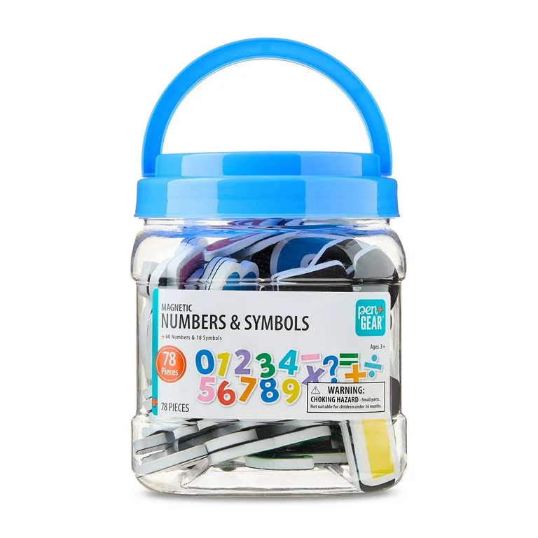 Pen+Gear Mega Magnetic Number, 78 Pieces | Walmart (US)