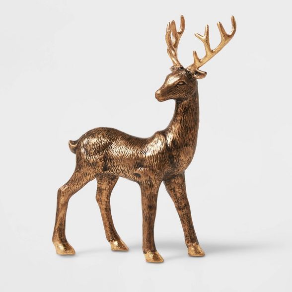 Antique Deer with Gold Antlers Decorative Figurine - Wondershop™ | Target