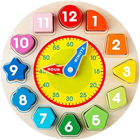 Avenor Clock Learning for Kids - Teaching Time Montessori Toys for Toddlers Learning Clock Early ... | Amazon (US)