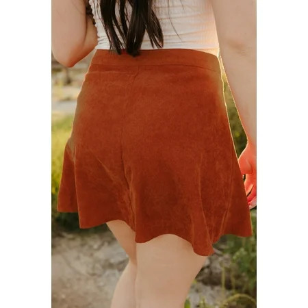 GCKG Women s Brown Button Front Corduroy Mini Skirt (US 16-18)XL | Walmart (US)