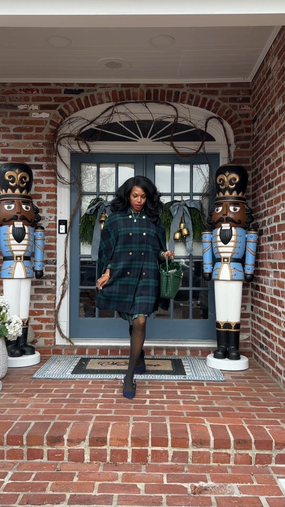 Mrs Evans Place Christmas Outfit, christmas porch #churchootd #ootd

#LTKOver40 #LTKootd #LTKHome