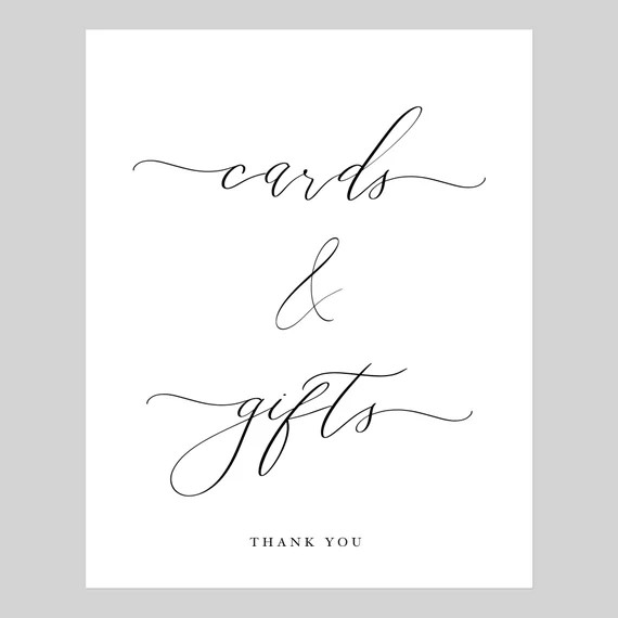 Cards and Gifts Sign for Weddings  Elegant White Linen Card - Etsy | Etsy (US)