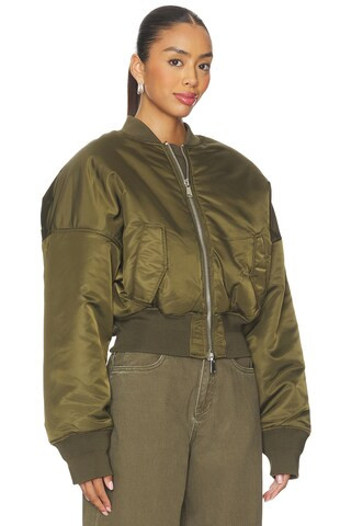 Ronny Kobo Elodie Jacket in Surplus Green from Revolve.com | Revolve Clothing (Global)