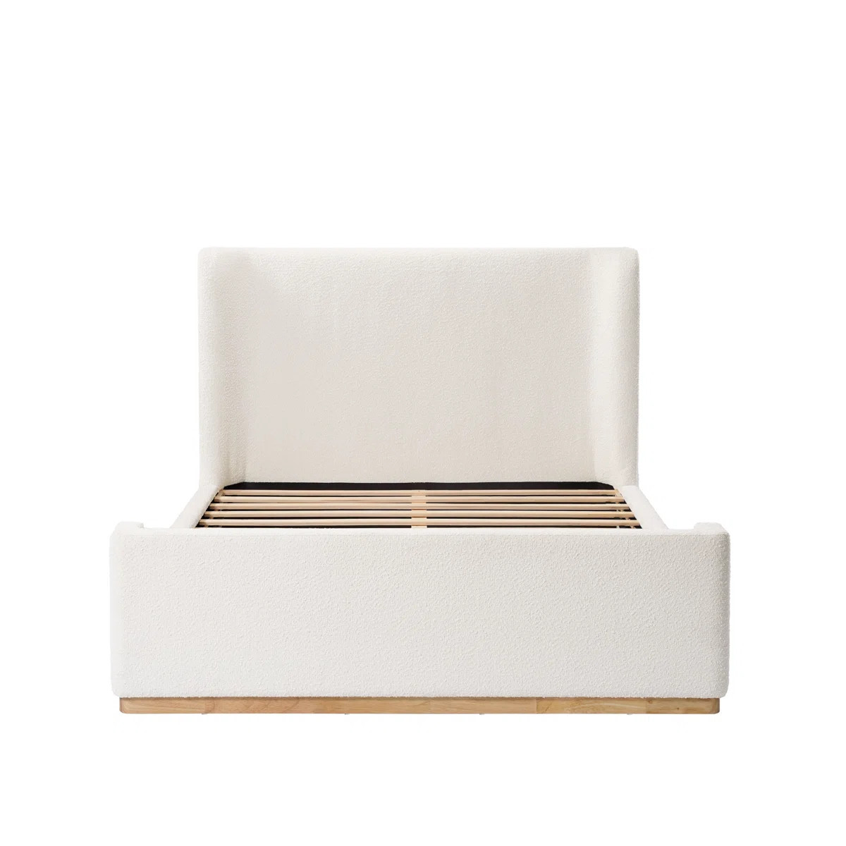 Abela King Boucle Upholstered Sleigh Bed | Wayfair North America