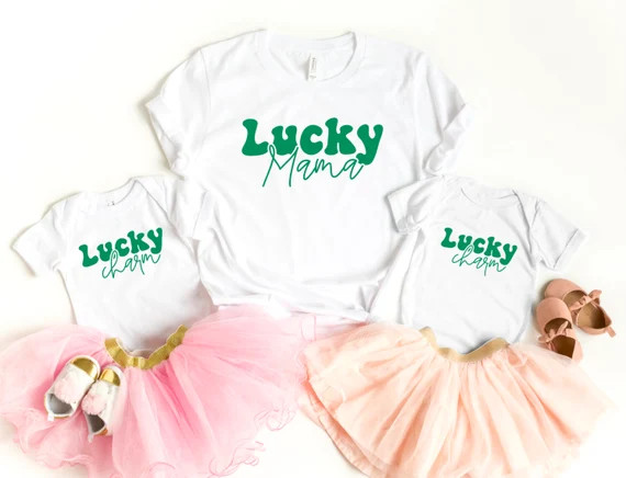 Lucky mama lucky charm - Matching mommy and me st Patrick's day set - St paddy's day shirts - Luc... | Etsy (US)