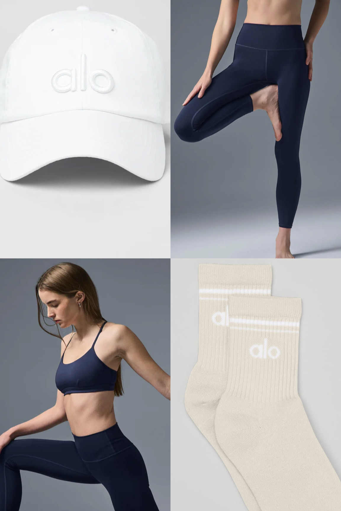 Today’s gym fit by alo. Navy airlift sports bra & leggings are perfect for the gym. I’m a size small in leggings & medium in sports bra. 

#Wednesday #gymoutfit #gymfit #workoutoutfit #workoutfit #athleisurewear #athleisrure #athleisurelook #alo #aloleggings #alosocks #cozysocks #athleticsocks

#LTKFitness #LTKActive #LTKTravel