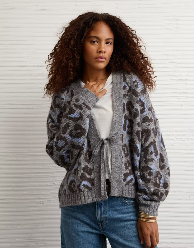 AE Whoa So Soft Tie-Front Cardigan | American Eagle Outfitters (US & CA)