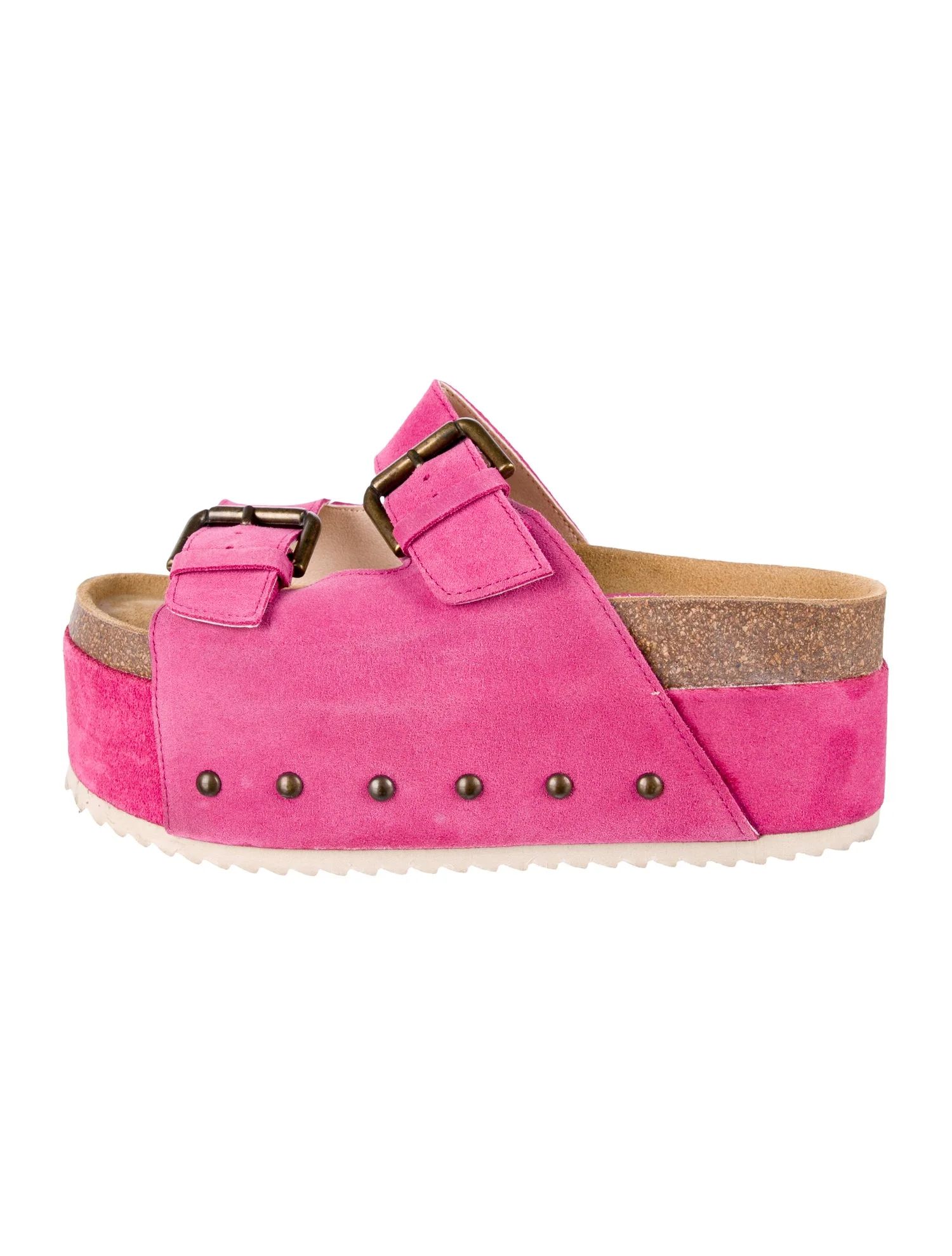 Suede Studded Accents Espadrilles | The RealReal