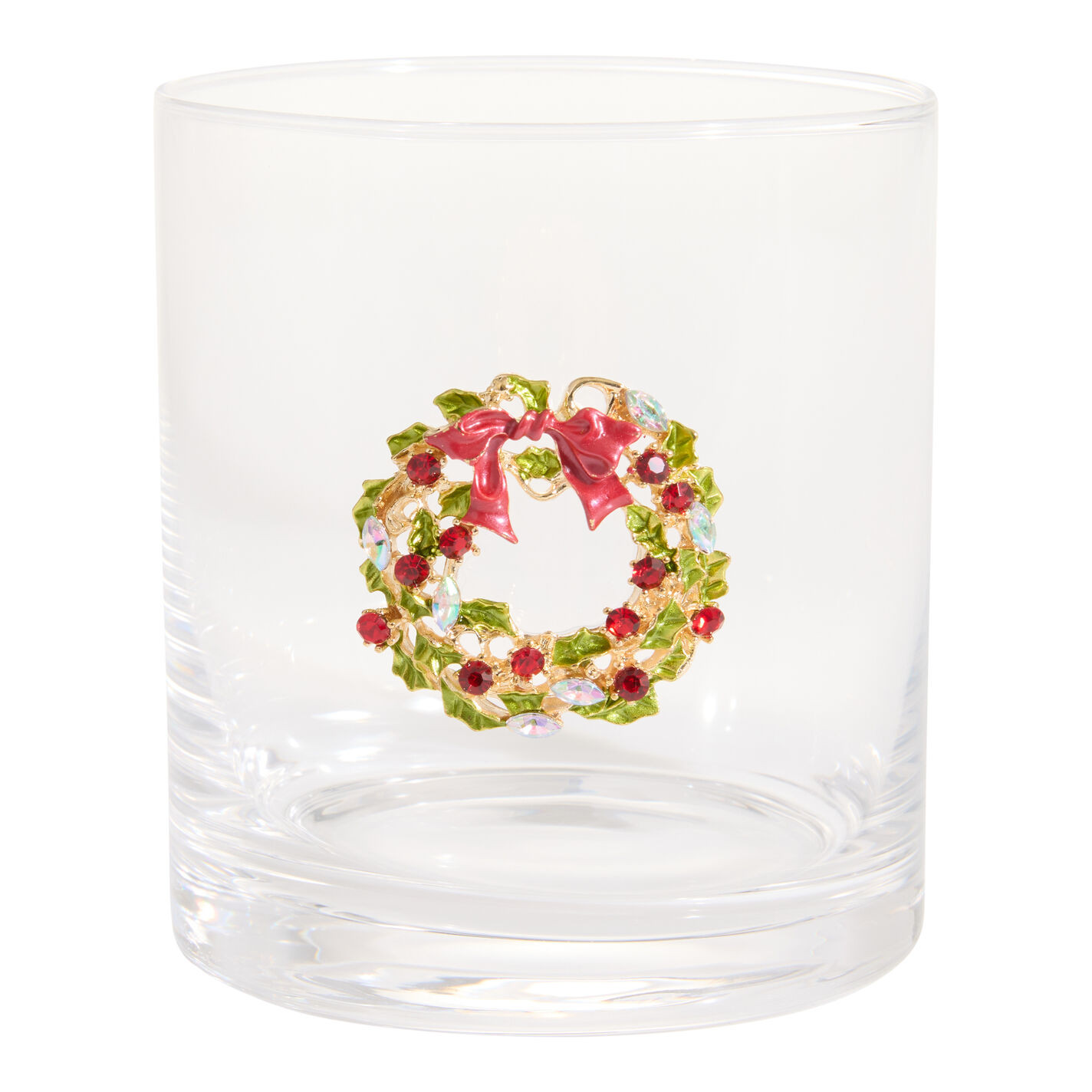 Charm Brooch Holiday Double Old Fashioned Glass | World Market