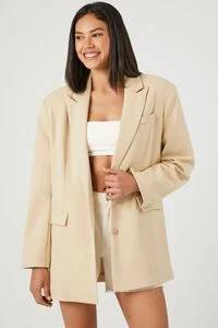Oversized Peak-Lapel Blazer | Forever 21 (US)